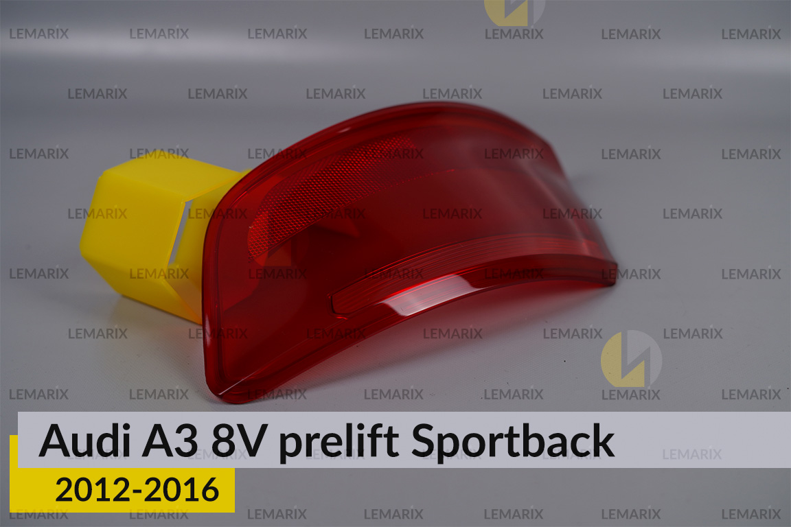 Скло заднього ліхтаря зовнішнє в крилі Audi A3 8V Sportback (2012-2016) дорест праве