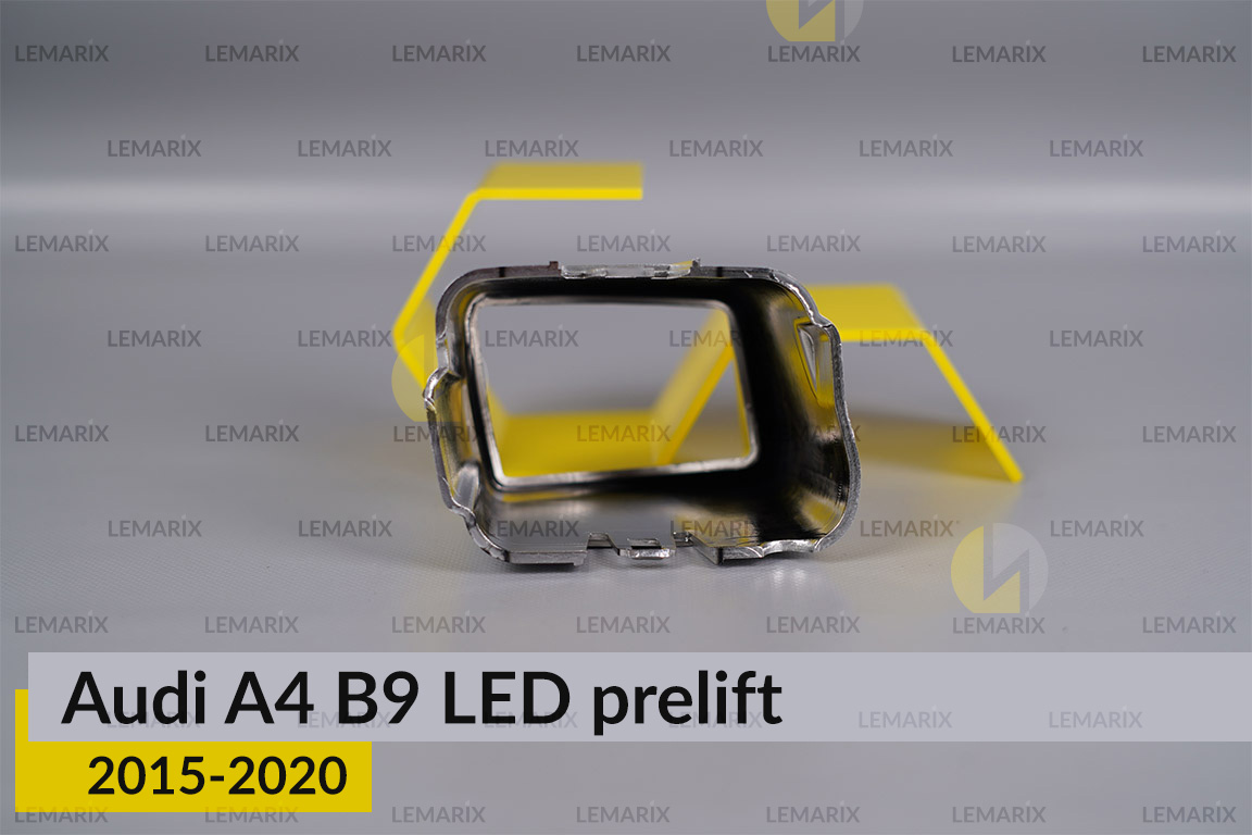 Хромована маска лінзи Audi A4 B9 LED (2015-2020) дорест ліва