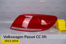 Скло заднього ліхтаря зовнішнє в крилі VW Volkswagen Passat CC (2012-2016) рест праве