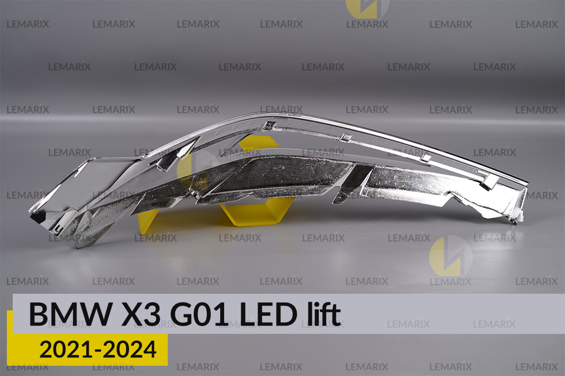 Хромована декоративна маска верхня BMW X3 G01 LED (2021-2024) рест права
