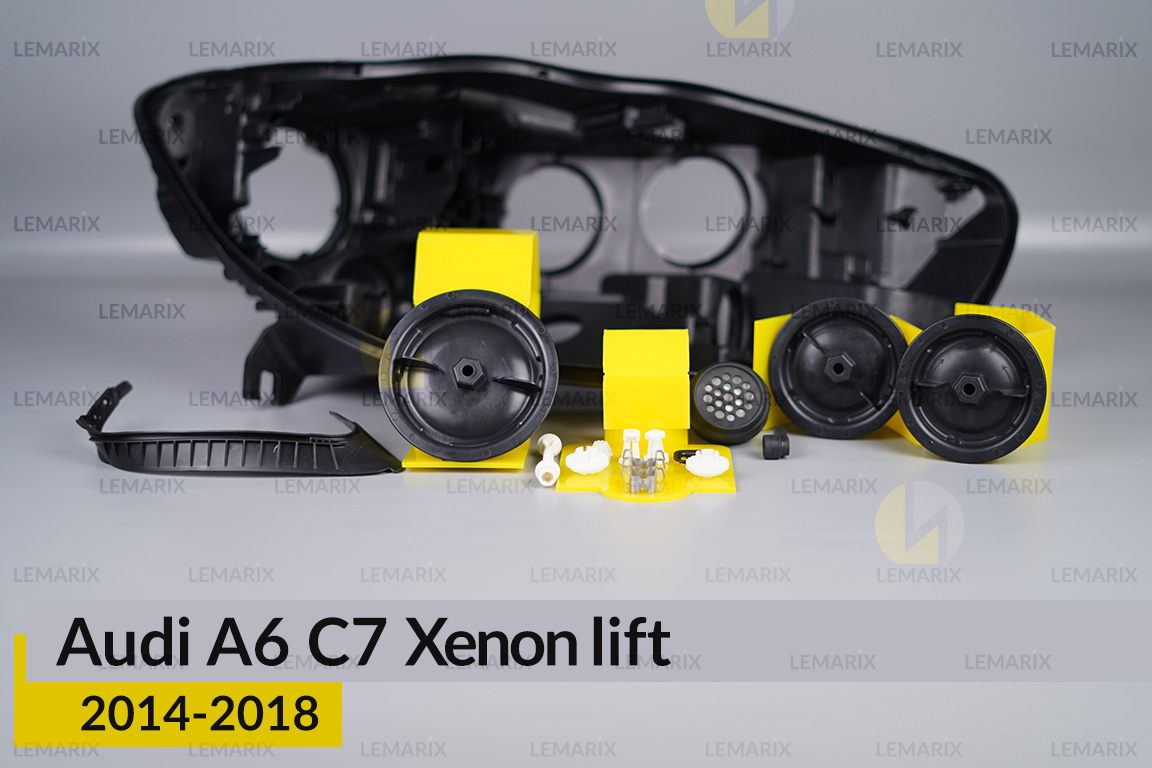 Сервісний комплект корпуса фар Audi A6 C7 Xenon (2014-2018) рест правий