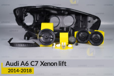 Сервісний комплект корпуса фар Audi A6 C7 Xenon (2014-2018) рест правий