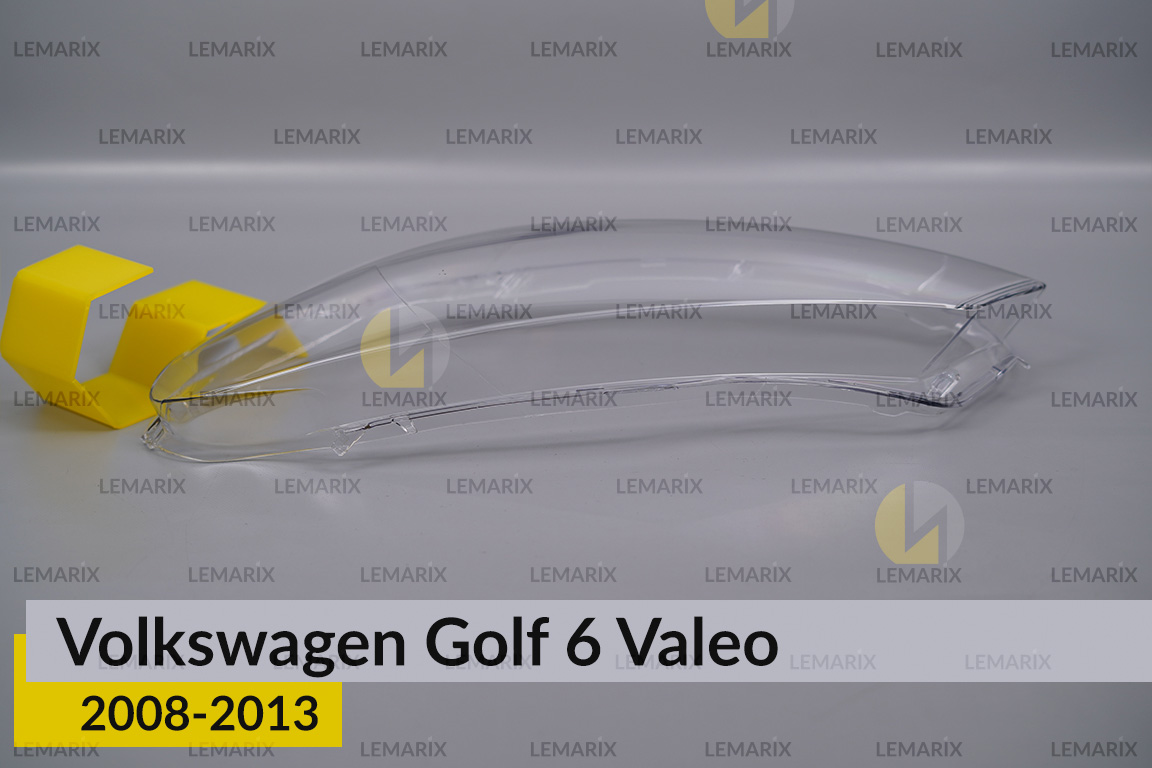 Скло фари VW Volkswagen Golf 6 Valeo (2008-2013) ліве