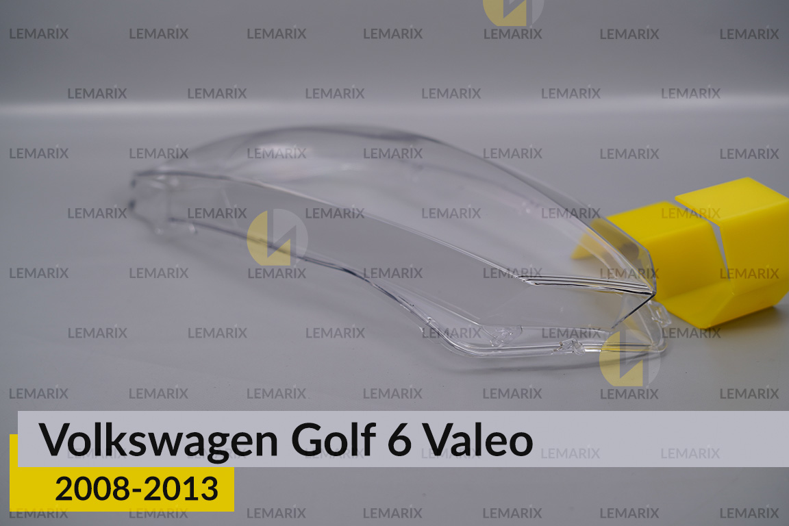 Скло фари VW Volkswagen Golf 6 Valeo (2008-2013) ліве
