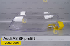 Скло фари Audi A3 8P (2003-2008) дорест ліве