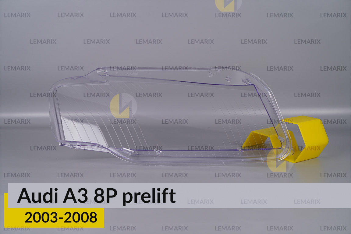 Скло фари Audi A3 8P (2003-2008) дорест ліве