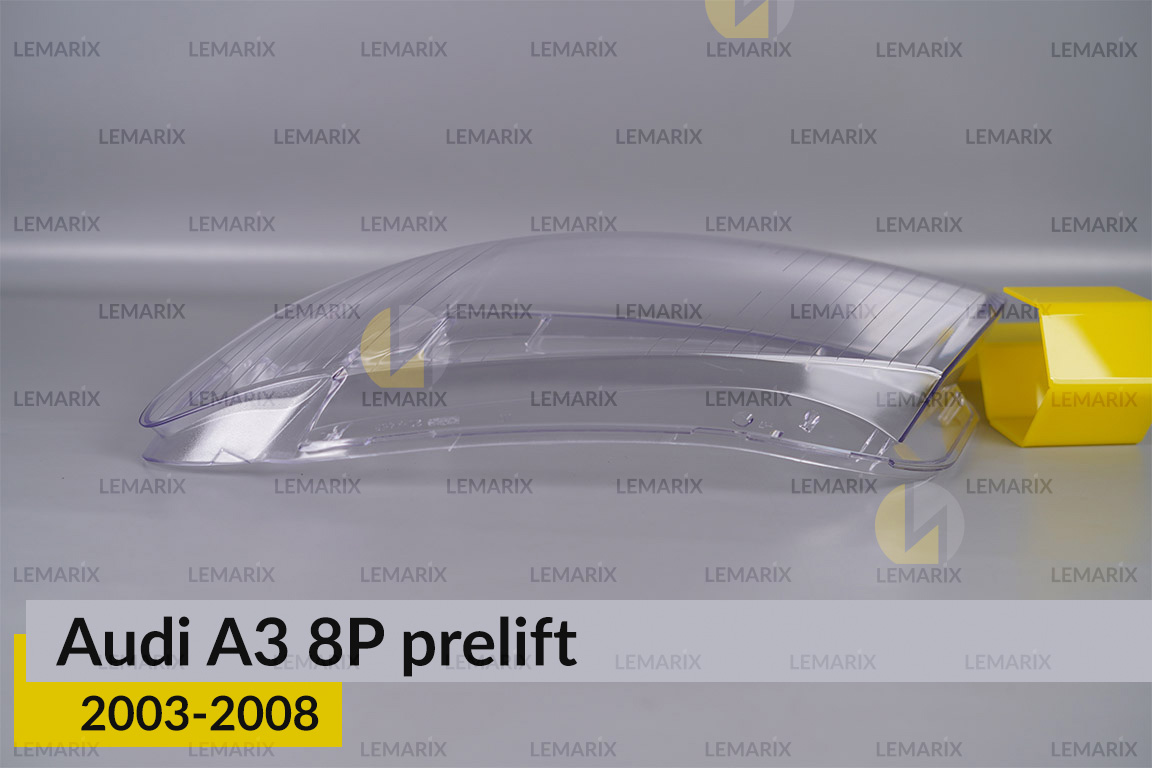 Скло фари Audi A3 8P (2003-2008) дорест ліве
