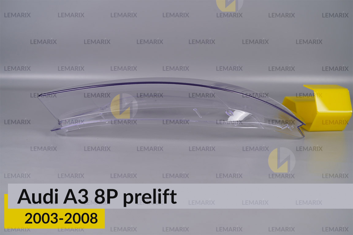Скло фари Audi A3 8P (2003-2008) дорест ліве