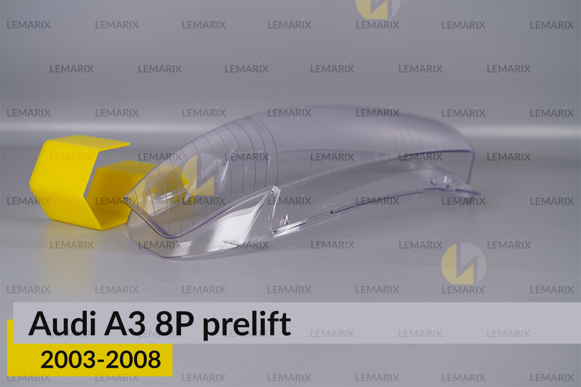 Скло фари Audi A3 8P (2003-2008) дорест ліве