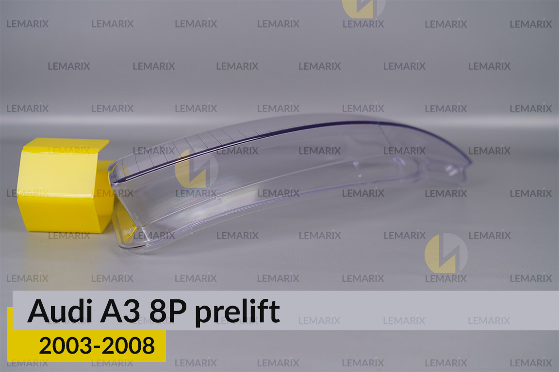 Скло фари Audi A3 8P (2003-2008) дорест ліве