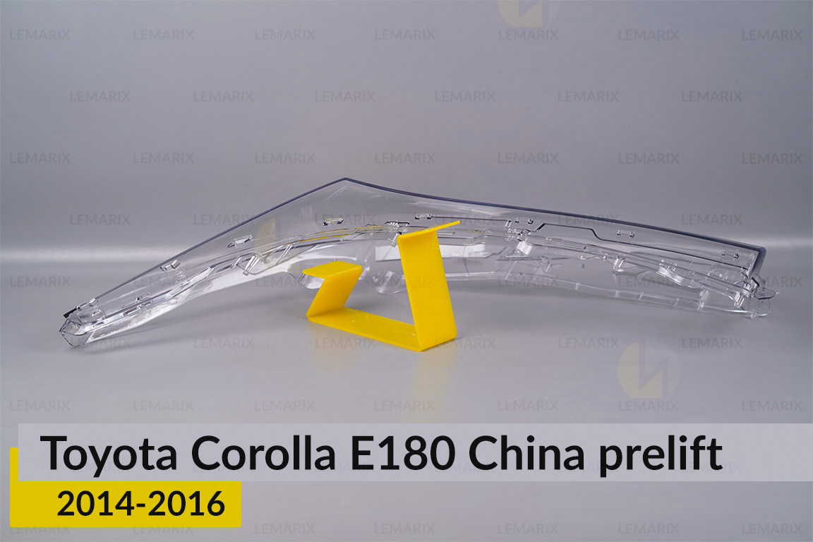 Скло фари Toyota Corolla E180 China (2014-2016) дорест ліве