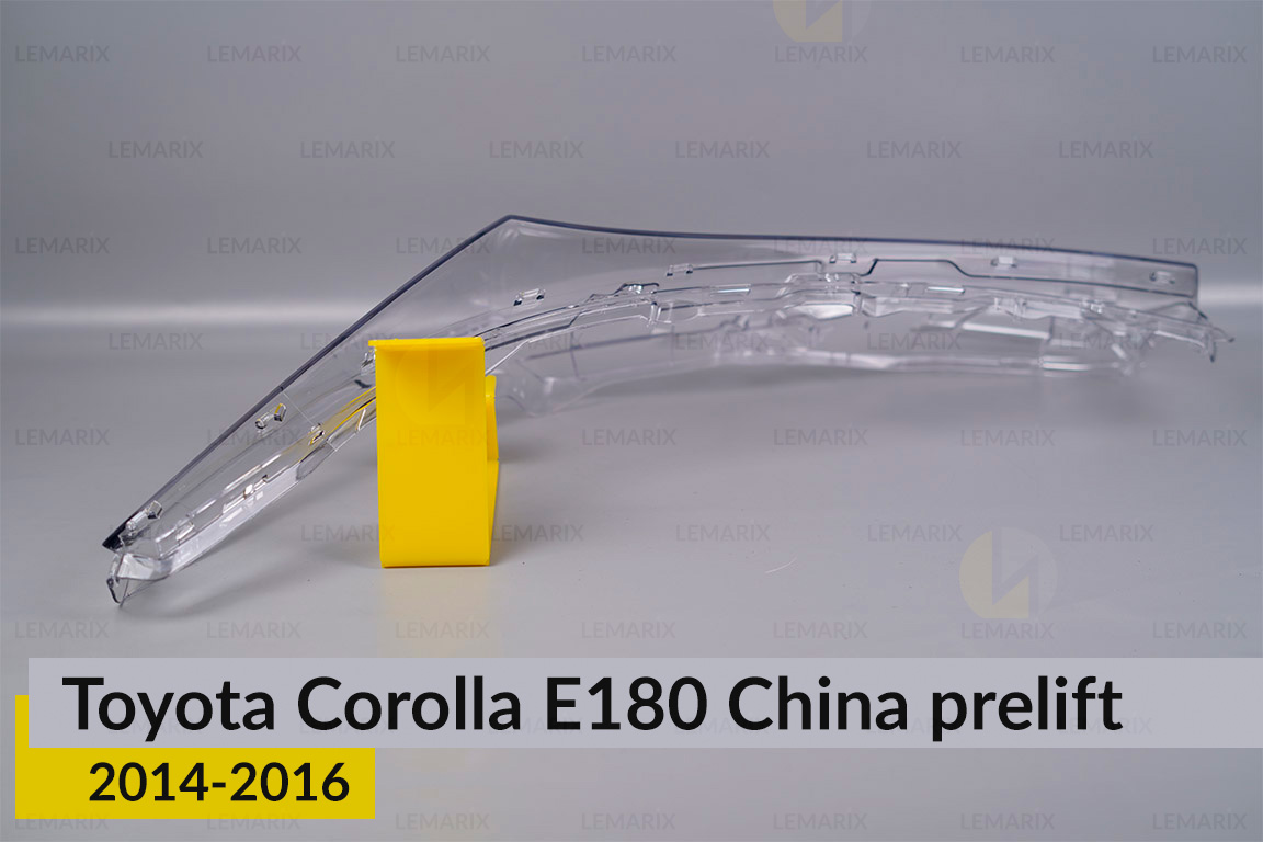 Скло фари Toyota Corolla E180 China (2014-2016) дорест ліве