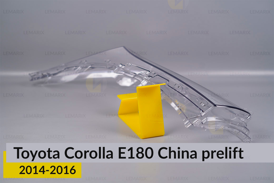 Скло фари Toyota Corolla E180 China (2014-2016) дорест ліве