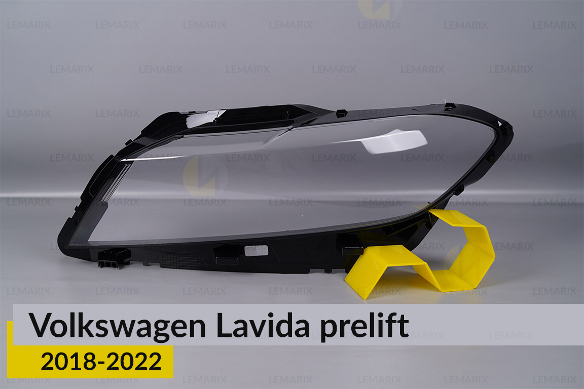 Скло фари VW Volkswagen Lavida (2018-2022) дорест ліве