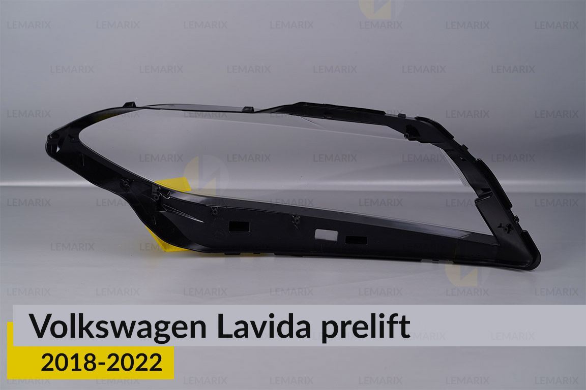 Скло фари VW Volkswagen Lavida (2018-2022) дорест ліве