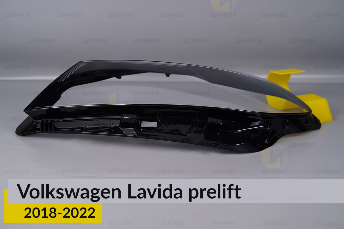 Скло фари VW Volkswagen Lavida (2018-2022) дорест ліве