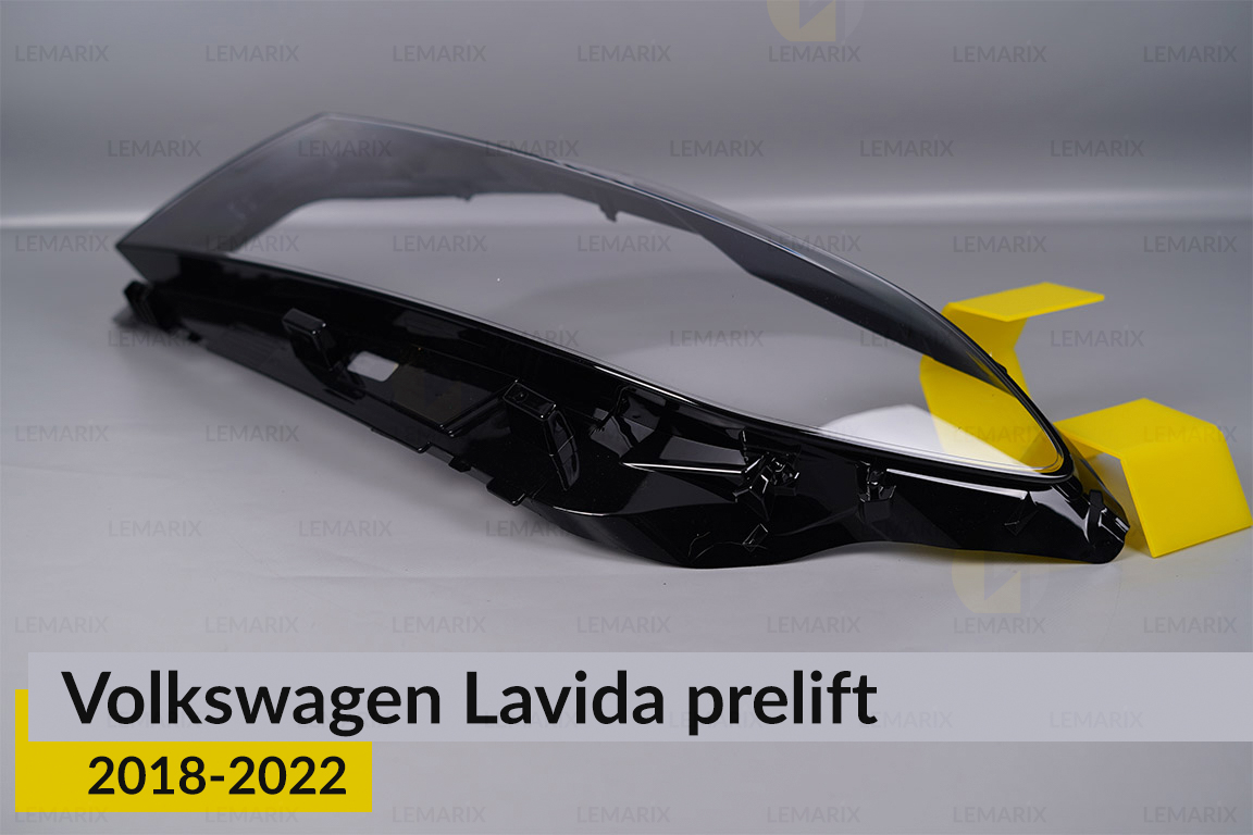 Скло фари VW Volkswagen Lavida (2018-2022) дорест ліве