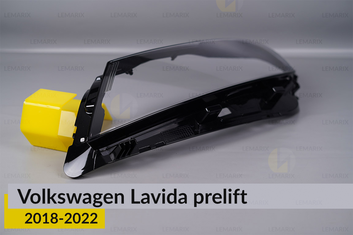 Скло фари VW Volkswagen Lavida (2018-2022) дорест ліве