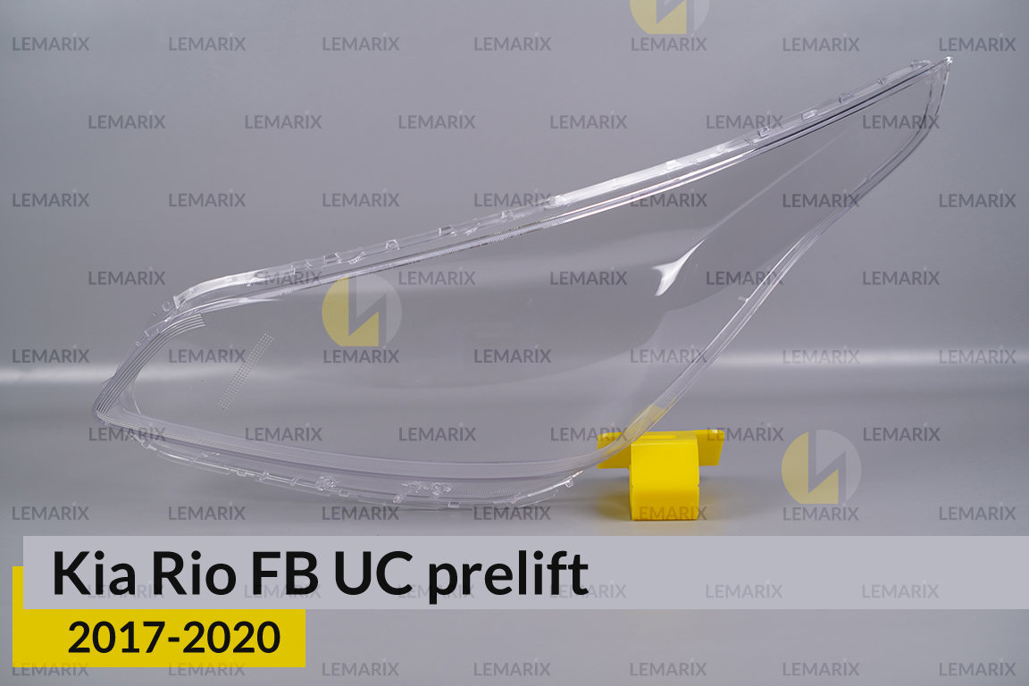 Скло фари Kia Rio FB UC (2017-2020) дорест ліве