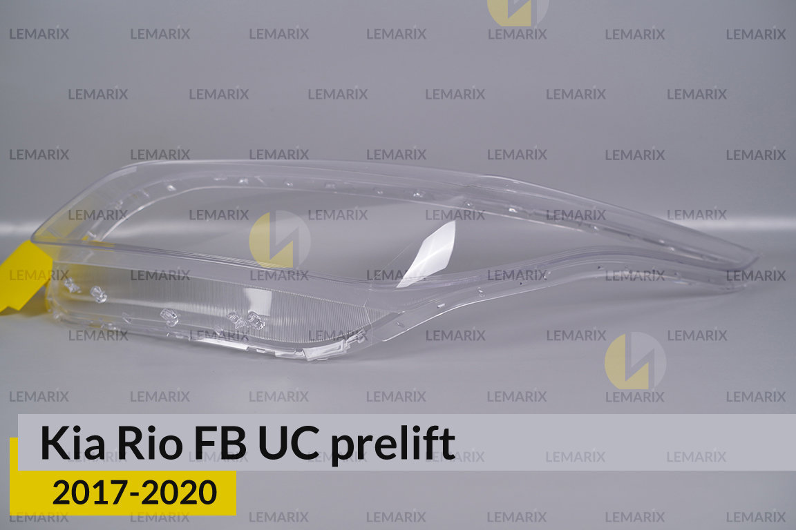 Скло фари Kia Rio FB UC (2017-2020) дорест ліве