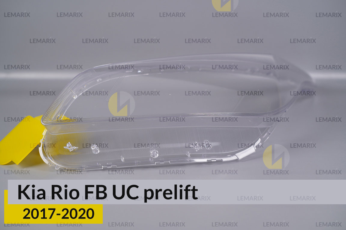 Скло фари Kia Rio FB UC (2017-2020) дорест ліве