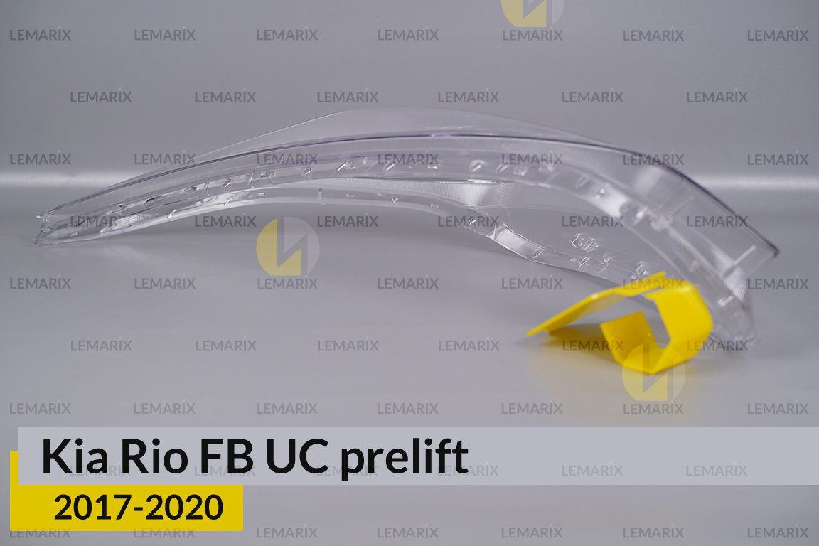 Скло фари Kia Rio FB UC (2017-2020) дорест ліве
