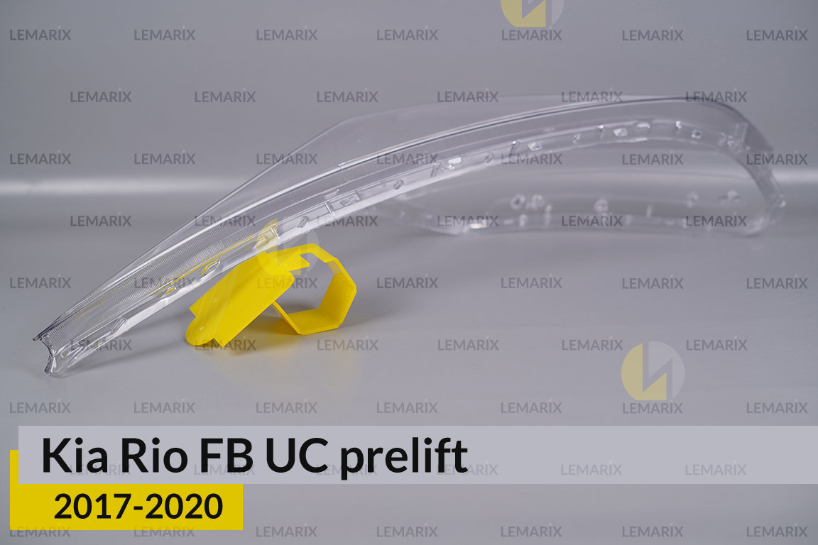 Скло фари Kia Rio FB UC (2017-2020) дорест ліве