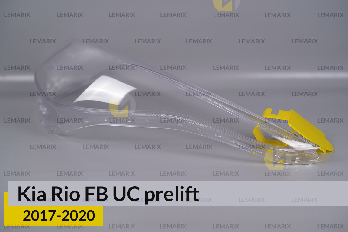 Скло фари Kia Rio FB UC (2017-2020) дорест ліве