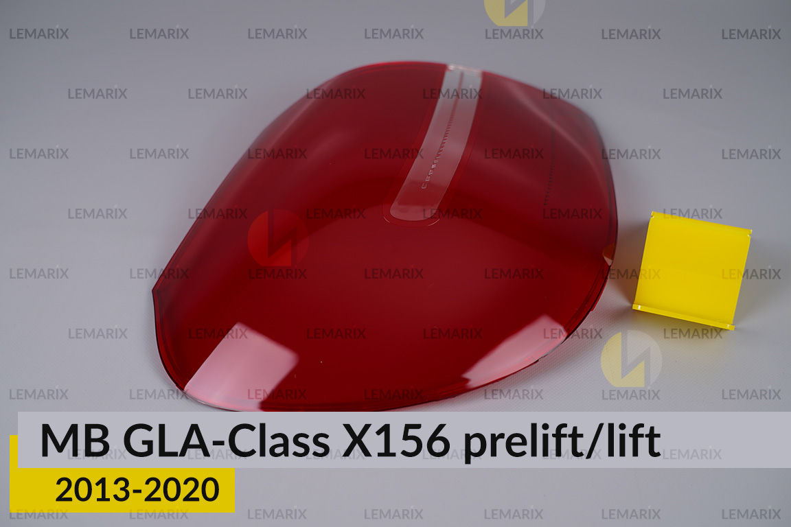 Скло заднього ліхтаря зовнішнє в крилі Mercedes-Benz GLA-Class X156 LED (2013-2017) дорест ліве