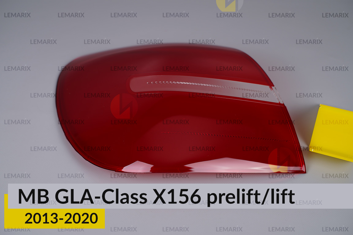 Скло заднього ліхтаря зовнішнє в крилі Mercedes-Benz GLA-Class X156 LED (2013-2017) дорест ліве