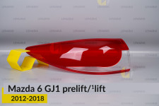 Стекло заднего фонаря внешнее в крыле Mazda 6 GJ1 (2012-2018) дорест/1 рест левое
