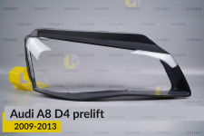 Скло фари Audi A8 D4 (2009-2013) дорест праве