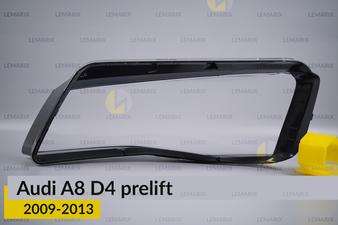 Скло фари Audi A8 D4 (2009-2013) дорест праве