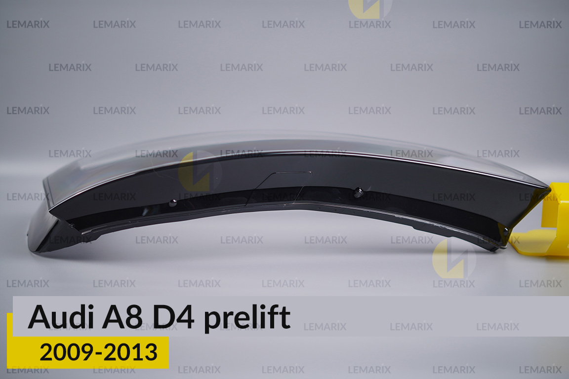 Скло фари Audi A8 D4 (2009-2013) дорест праве