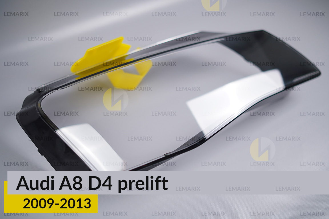 Скло фари Audi A8 D4 (2009-2013) дорест праве