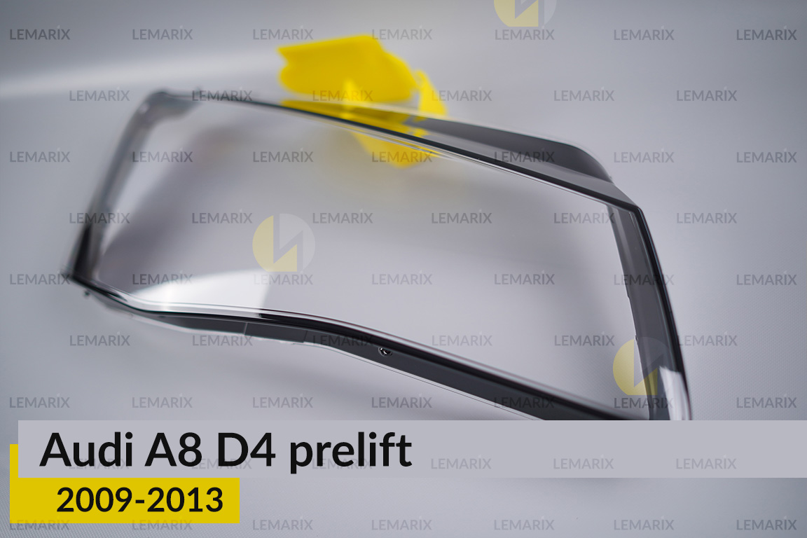 Скло фари Audi A8 D4 (2009-2013) дорест праве