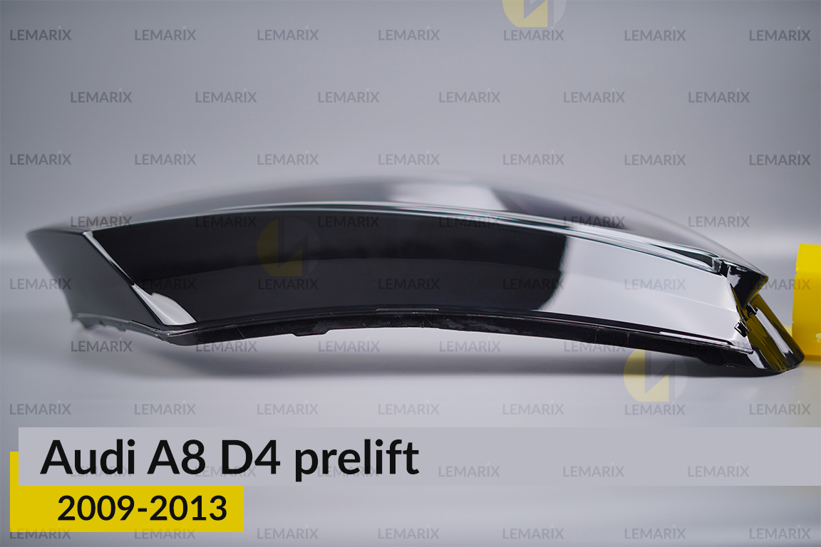 Скло фари Audi A8 D4 (2009-2013) дорест праве