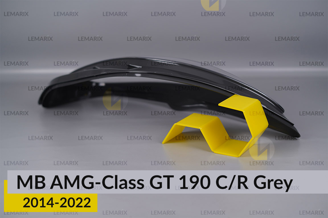 Скло фари Mercedes-Benz AMG-Class GT 190 C/R Grey (2014-2022) ліве