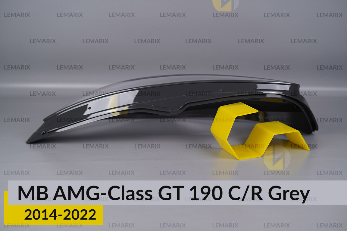 Скло фари Mercedes-Benz AMG-Class GT 190 C/R Grey (2014-2022) ліве