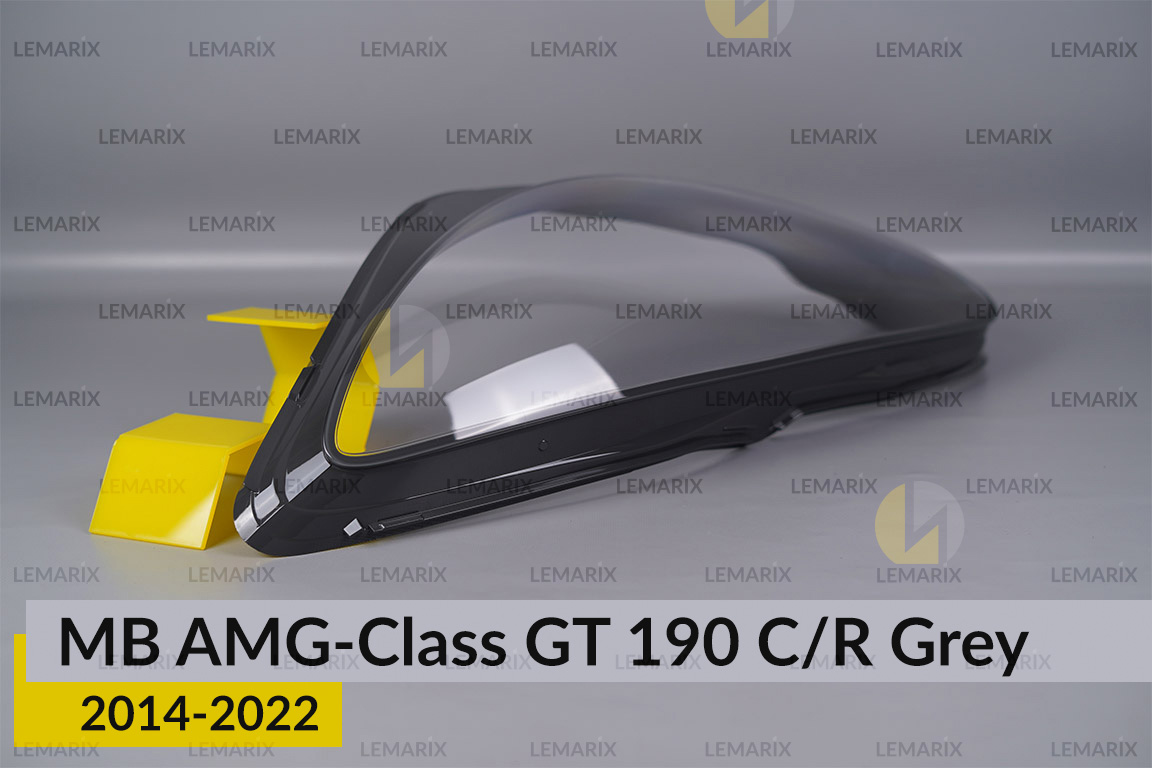 Скло фари Mercedes-Benz AMG-Class GT 190 C/R Grey (2014-2022) ліве