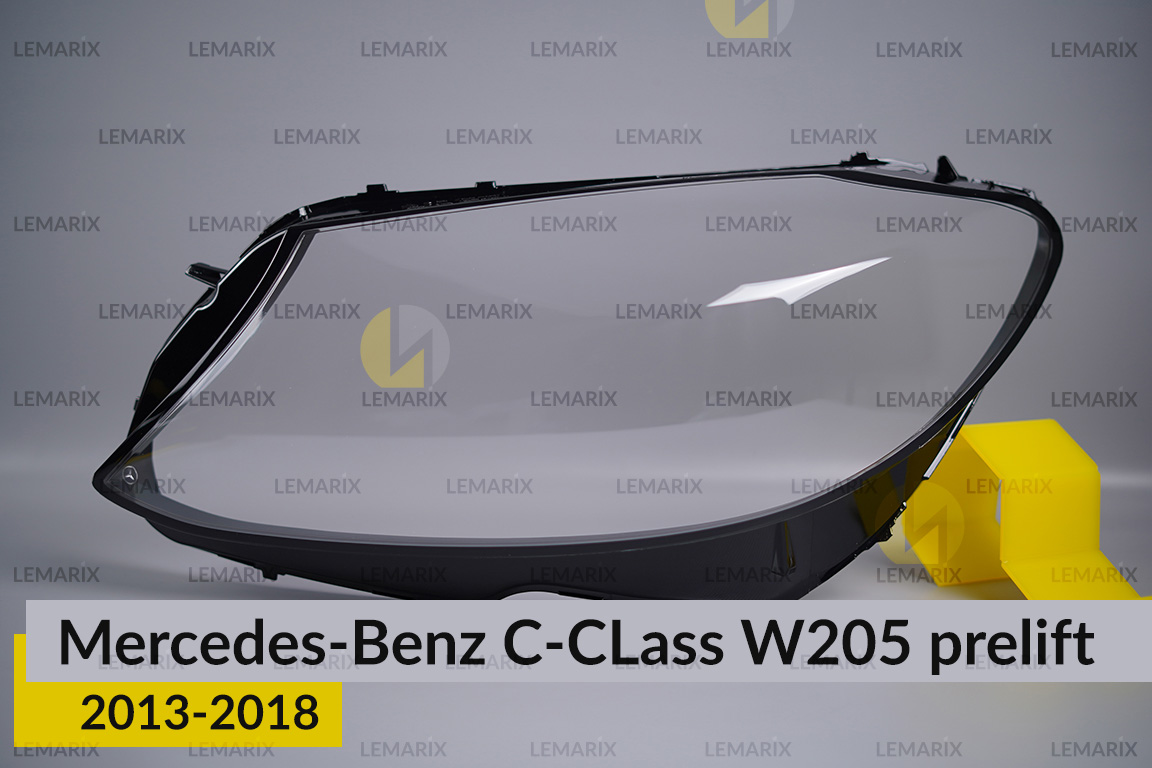 Скло фари Mercedes-Benz C-Class W205 (2013-2018) дорест ліве