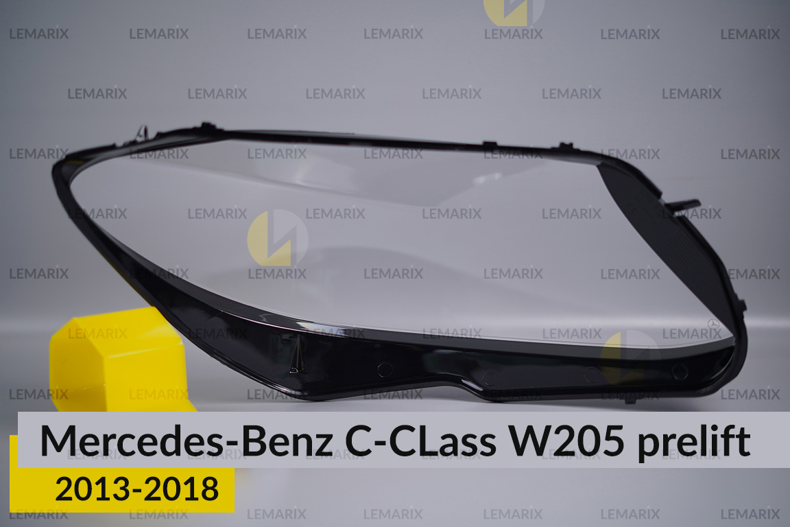 Скло фари Mercedes-Benz C-Class W205 (2013-2018) дорест ліве