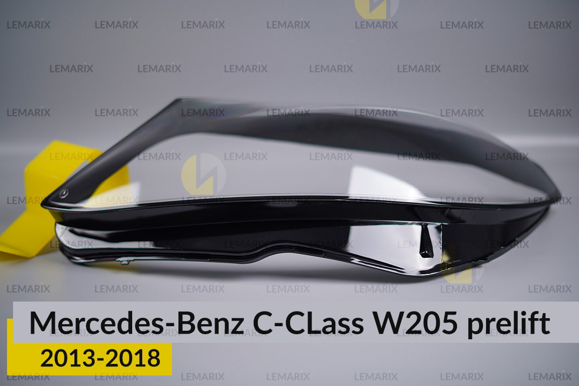 Скло фари Mercedes-Benz C-Class W205 (2013-2018) дорест ліве