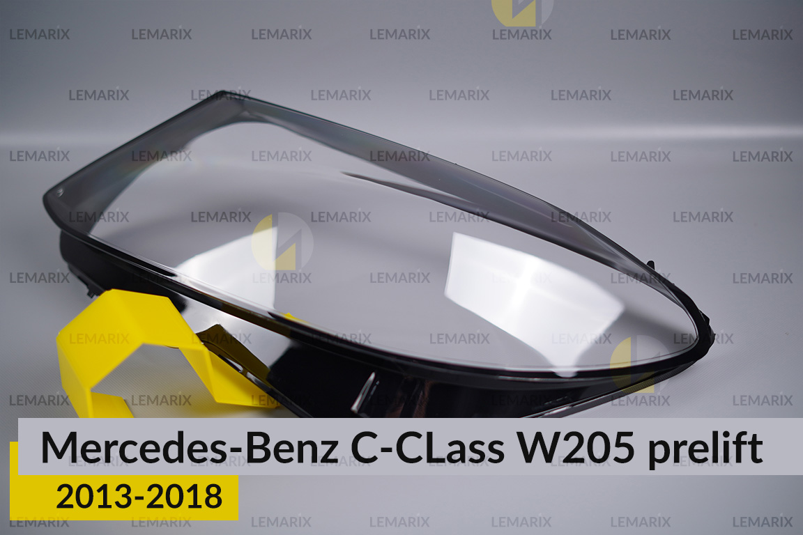 Скло фари Mercedes-Benz C-Class W205 (2013-2018) дорест ліве