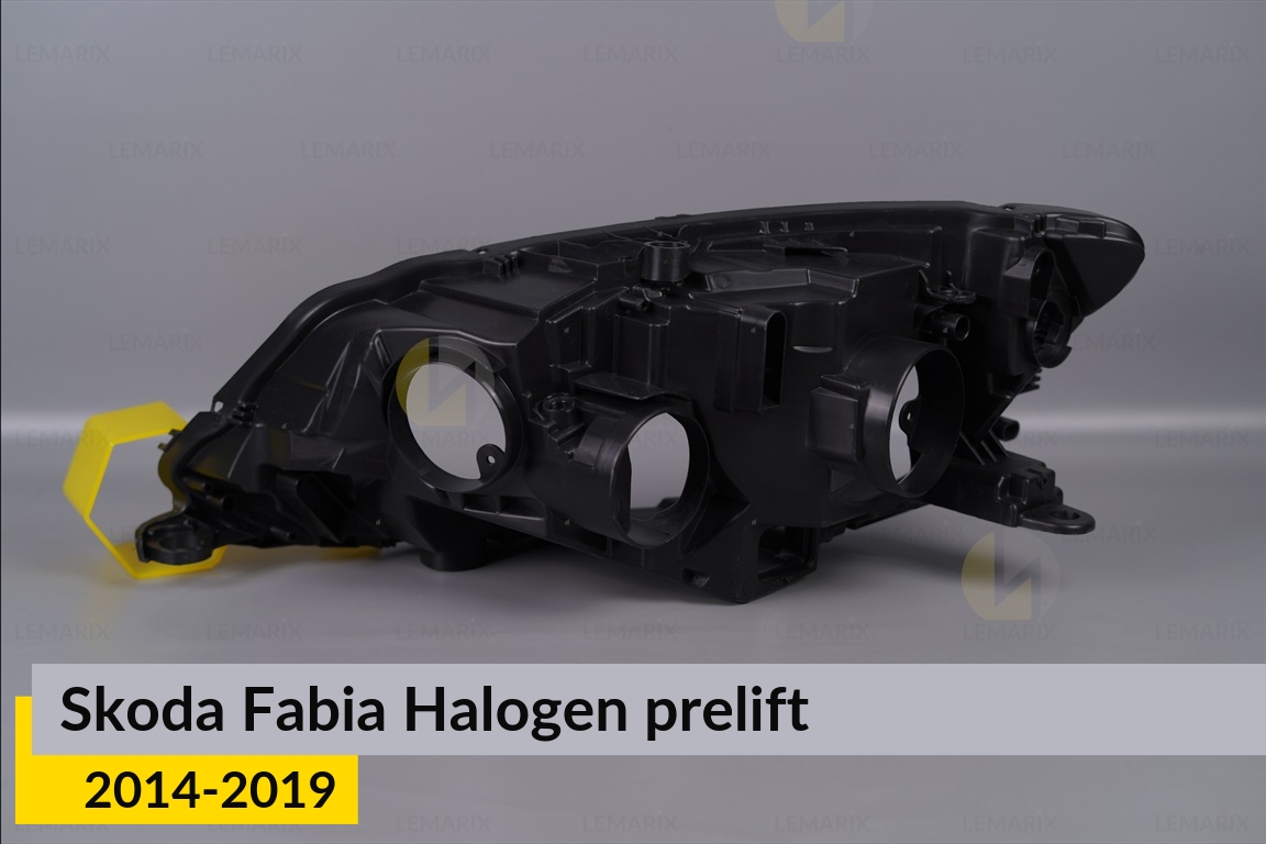 Корпус фари Skoda Fabia Halogen (2014-2019) дорест правий