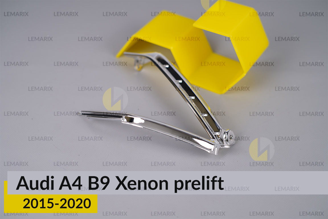 Хромована кутова маска Audi A4 B9 Xenon (2015-2020) дорест ліва