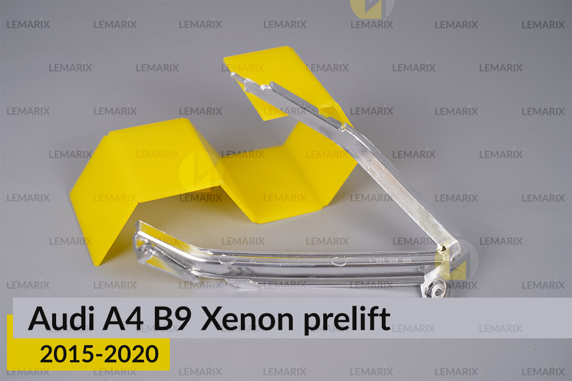 Хромована кутова маска Audi A4 B9 Xenon (2015-2020) дорест ліва