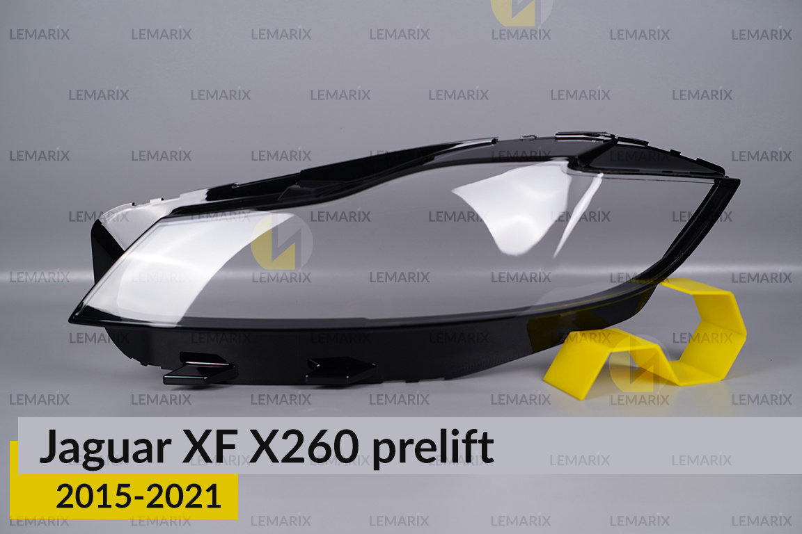 Скло фари Jaguar XF X260 (2015-2021) дорест ліве
