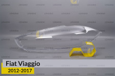 Стекло фары Fiat Viaggio (2012-2017) левое