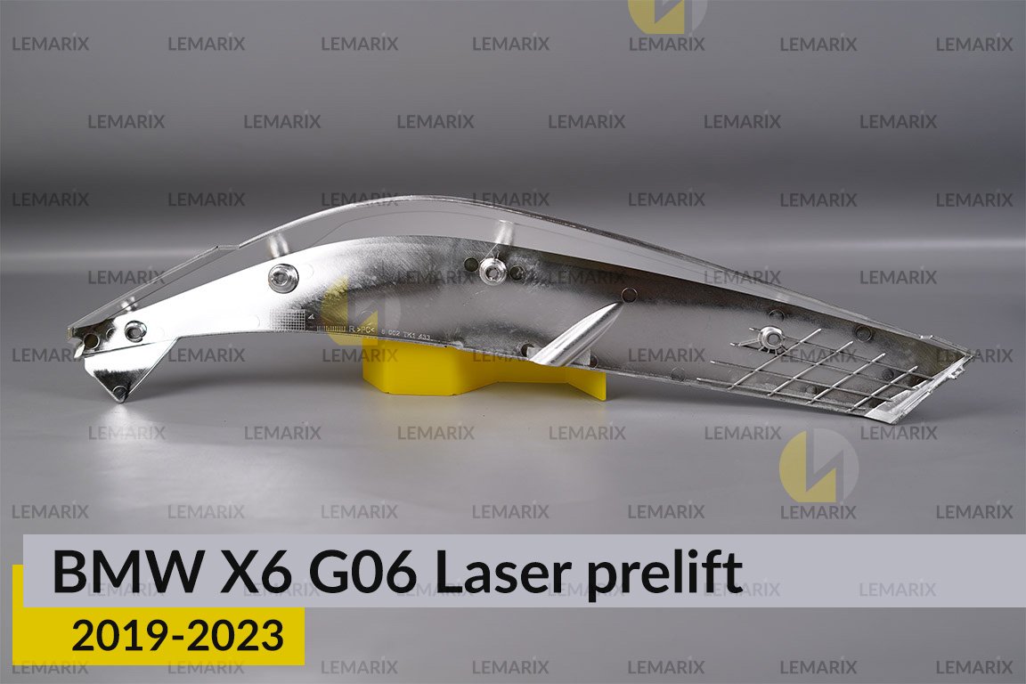 Хромована декоративна маска верхня BMW X6 G06 Laser (2019-2023) дорест права